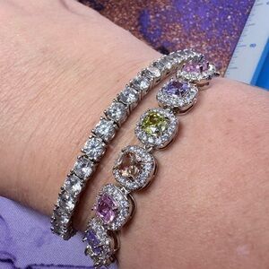 Sterling Forever Marisol Tennis Bracelet